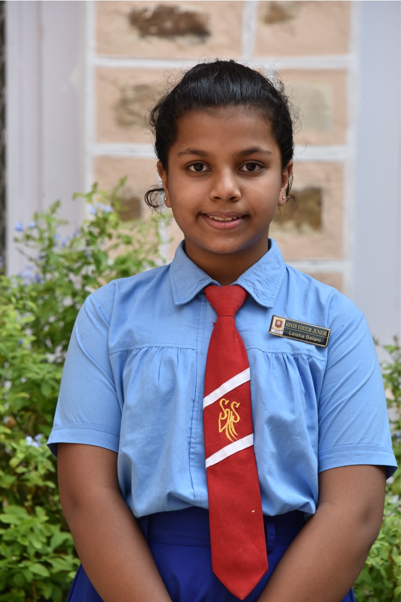 JUNIOR HINDI EDITOR LEISHA BELANI CLASS VII C