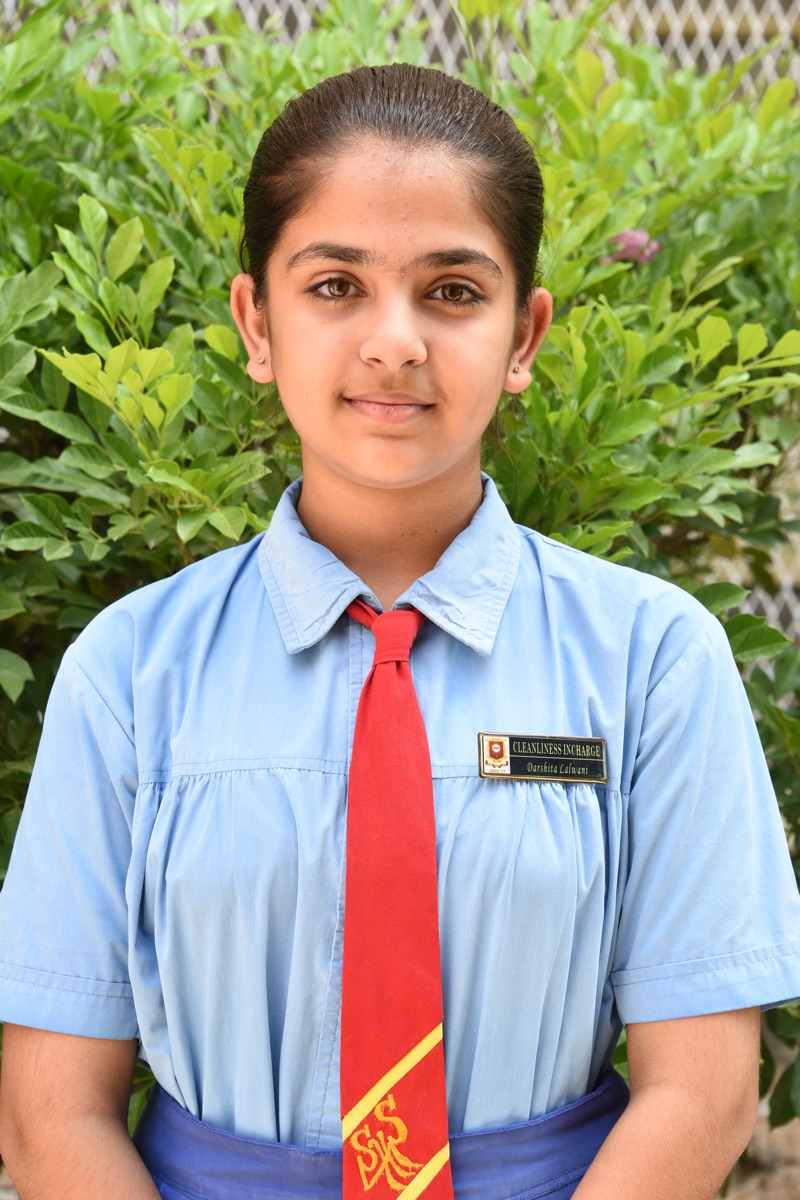 CLEANLINESS INCHARGE 1 DARSHITA LALWANI CLASS VII A