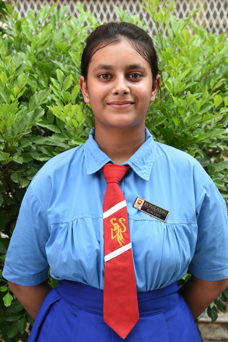 DISCIPLINE INCHARGE 1 AARNA GUPTA CLASS VIII C