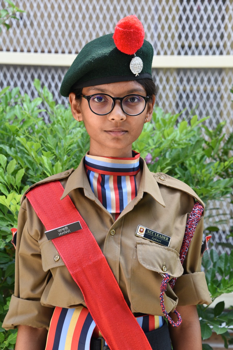 NCC LEADER JAHNVI CLASS XB