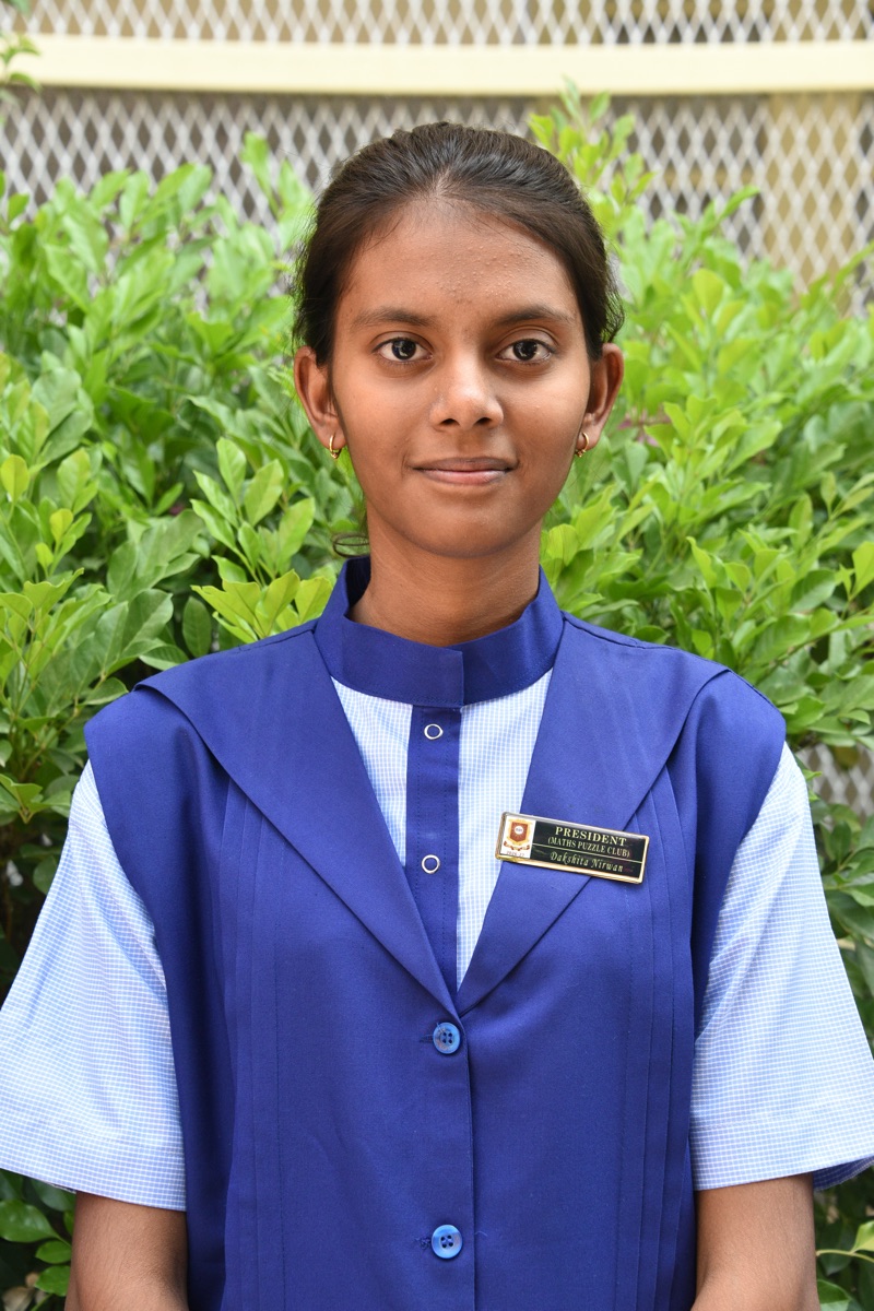PRESIDENT (MATHS PUZZLE) DAKSHITA NIRWAN CLASS IX D