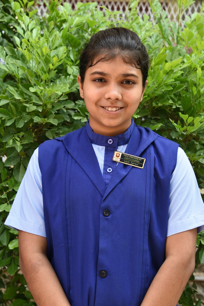 VICE PRESIDENT (DANCE CLUB NRITYA SURBHI) SAKSHI AGARWAL CLASS IX A