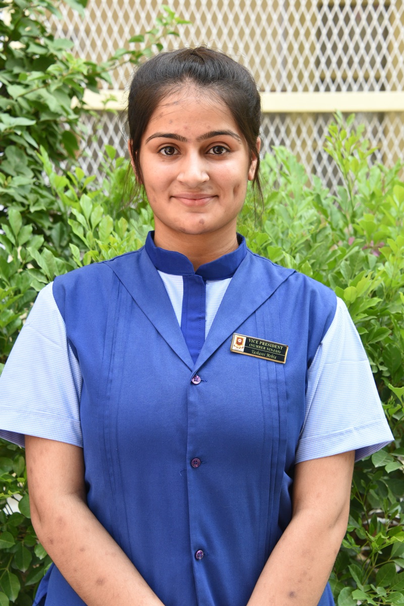 VICE PRESIDENT (MATHS CLUB NUMBER NINZAS) YASHASVI MEHTA  CLASS XI B)