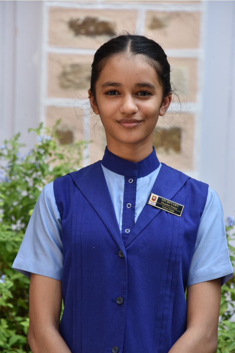 SECRETARY (MATH CLUB NUMBER NINZA) TISHA PATEL CLASS X D